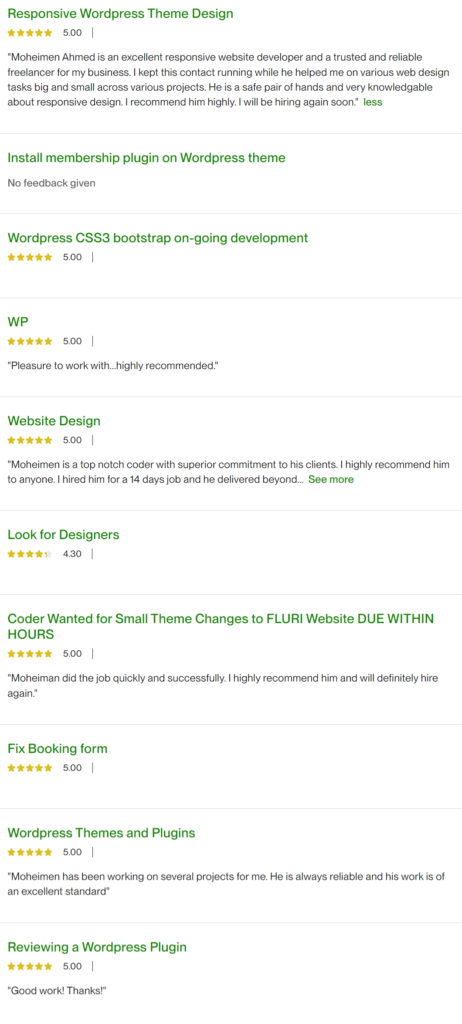 Upwork Profile - Moheimen Ahmed Upwork Profile - Moheimen Ahmed