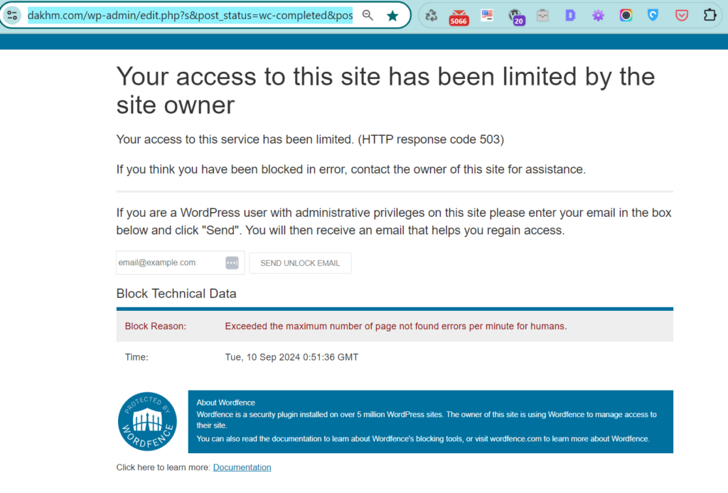 Wordfence Blocked All IPs Due to Cache Problem for Not Found Scripts, How I Solved It