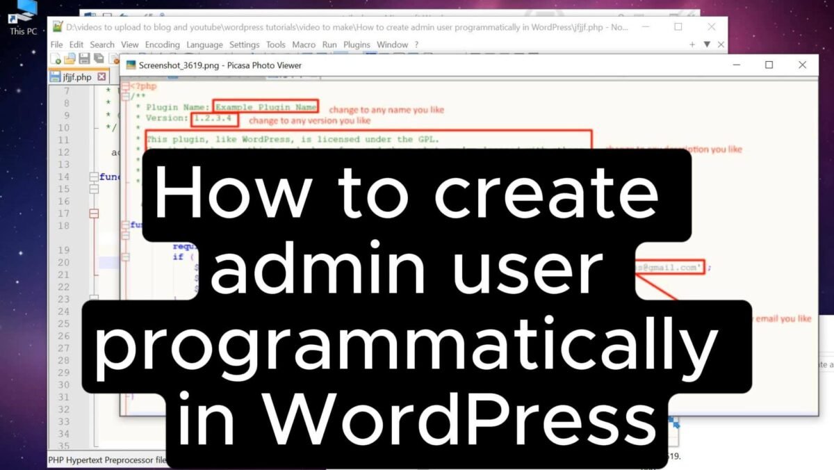 How to Create an Admin User Programmatically in WordPress How to Create an Admin User Programmatically in WordPress
