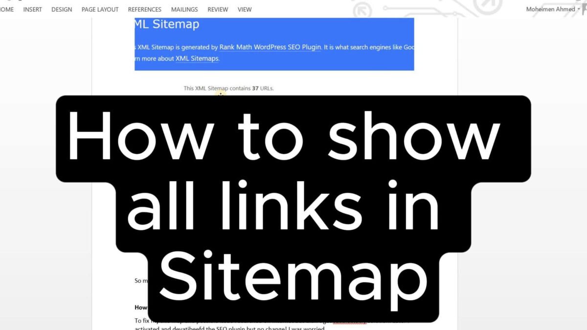 How To Show All Pages, Products, Tags Links In Sitemap